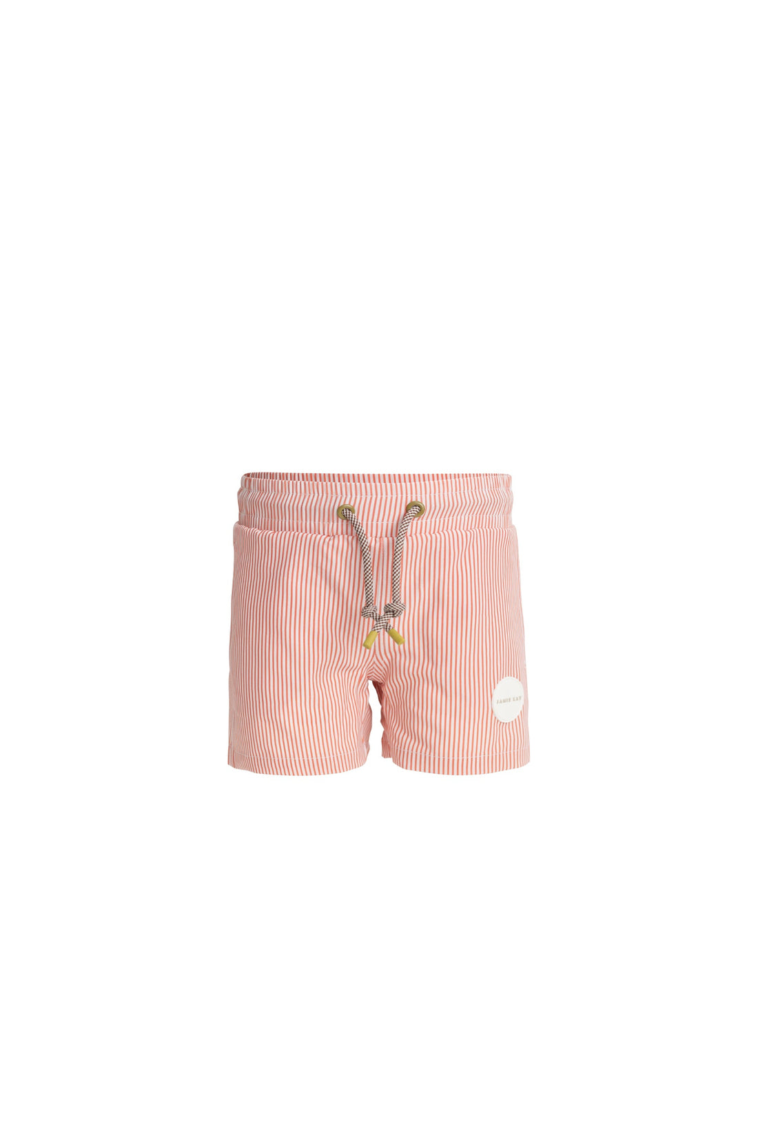 Wyatt Board Short - Terracotta Stripe Childrens Swimwear from Jamie Kay Australia