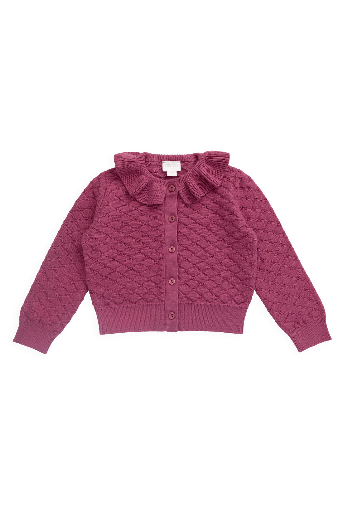 Alison Cardigan - Raspberry Wine Childrens Cardigan from Jamie Kay Australia
