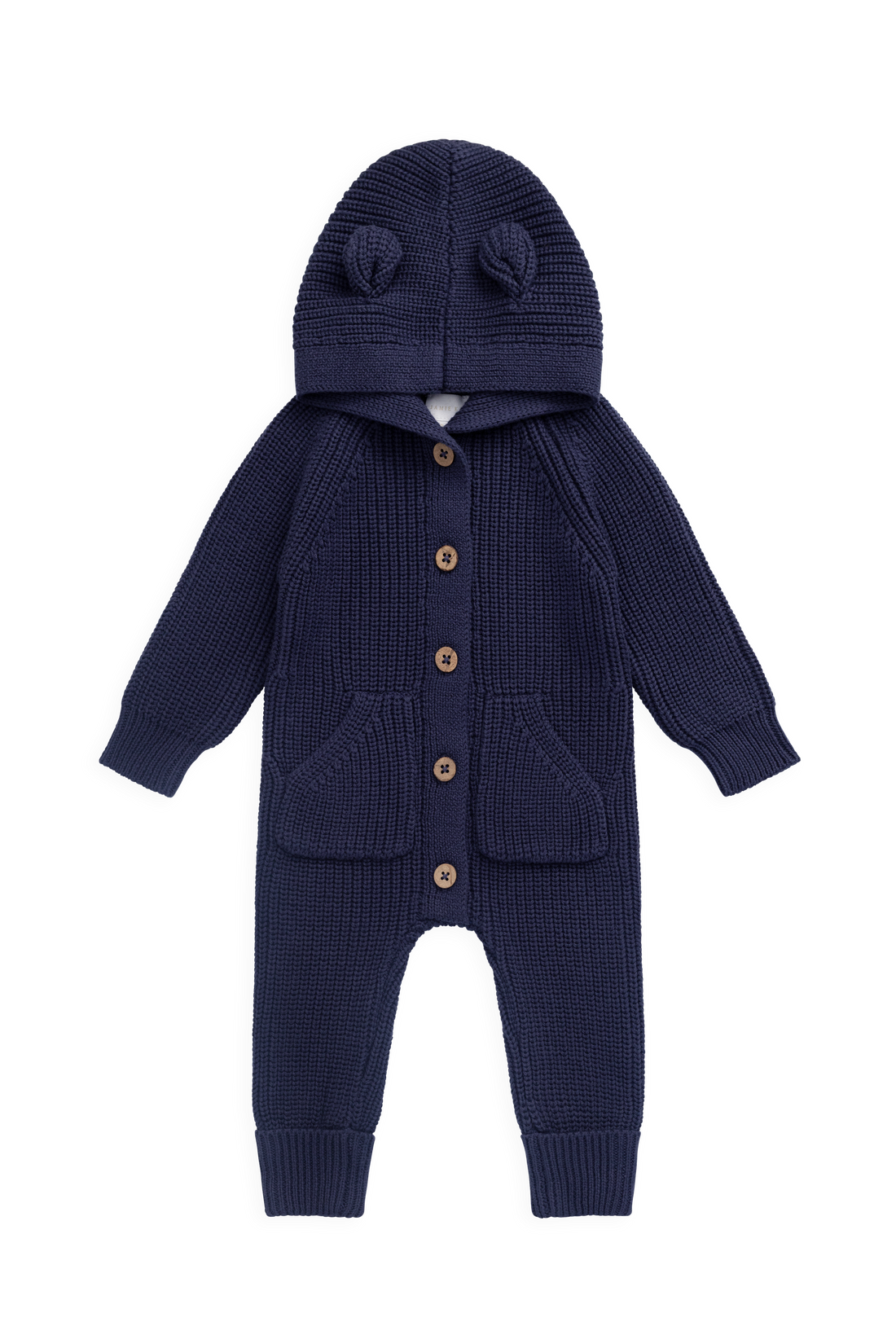 Bear Knit Onepiece - Marine Childrens Onepiece from Jamie Kay Australia