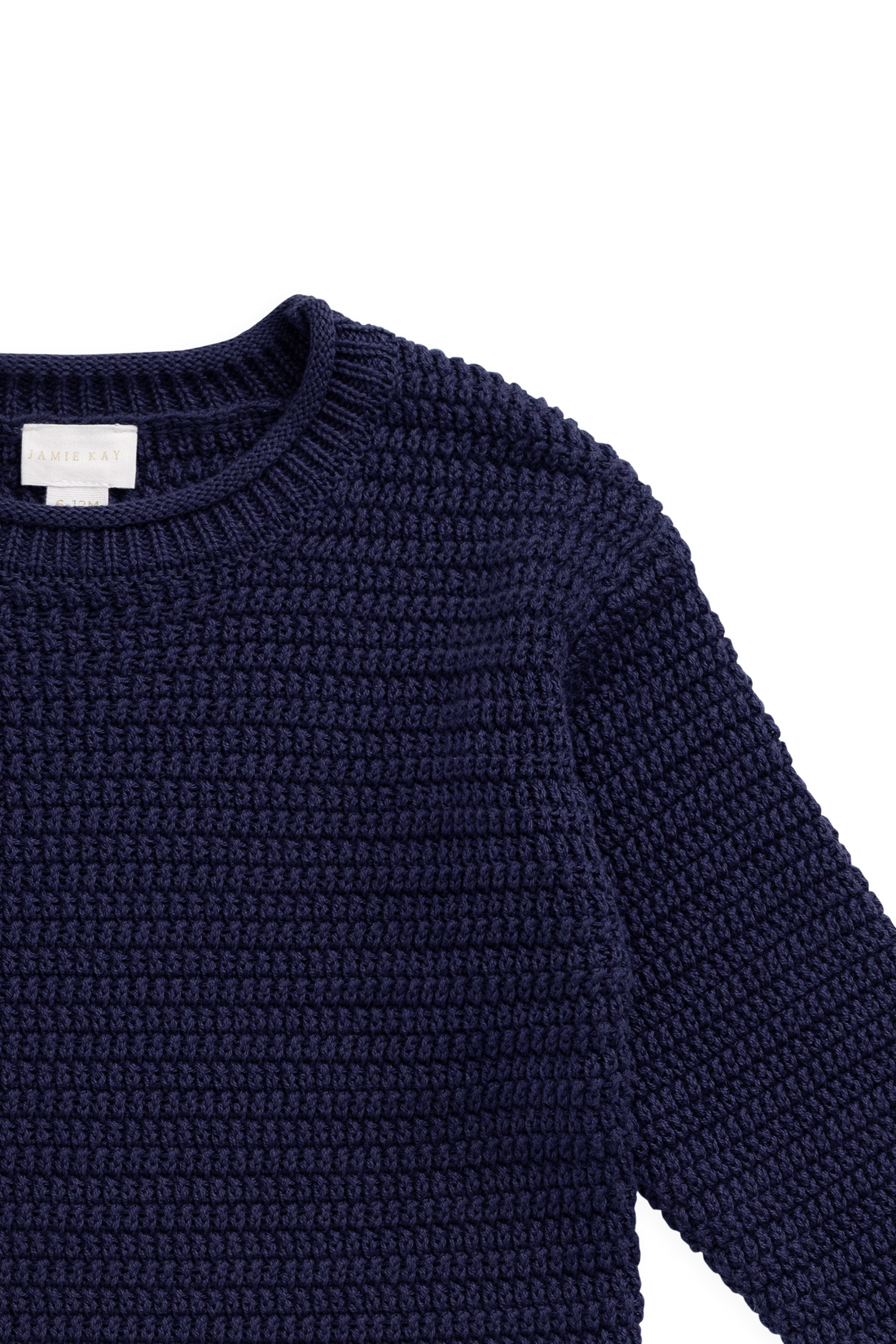 Eugene Knitted Jumper - Marine Childrens Jumper from Jamie Kay Australia