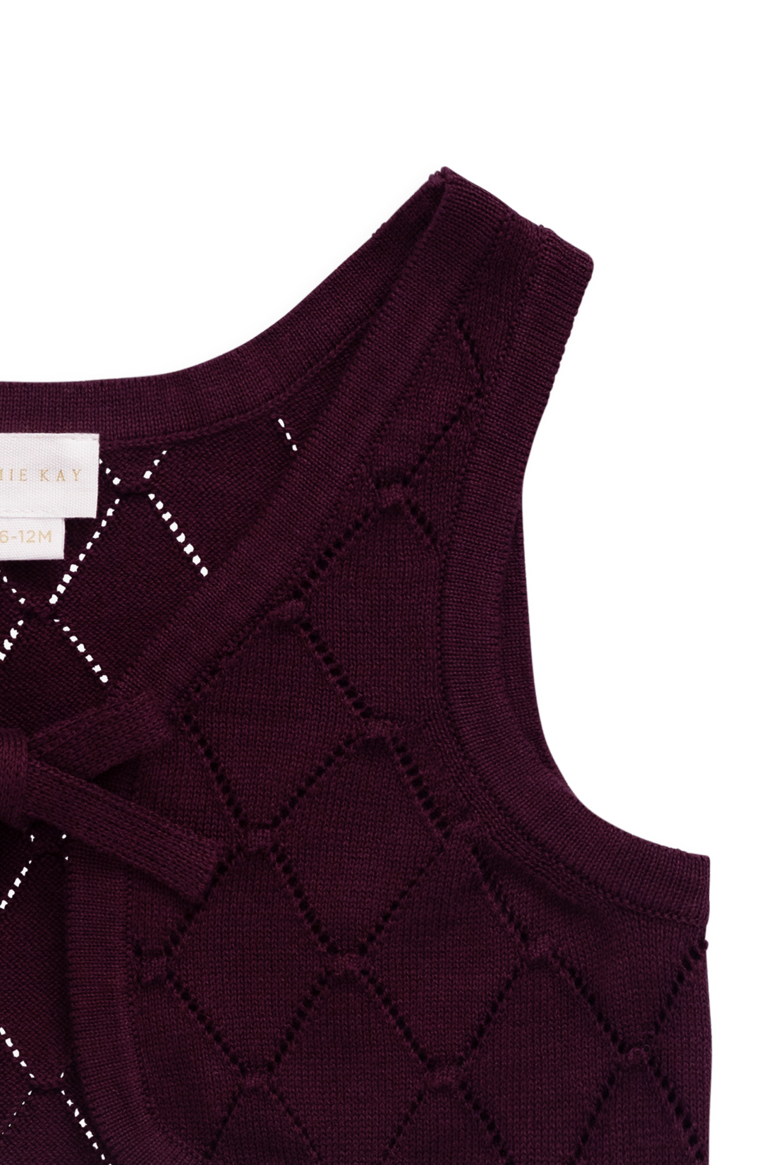 Lilah Knitted Vest - Fig Childrens Vest from Jamie Kay Australia