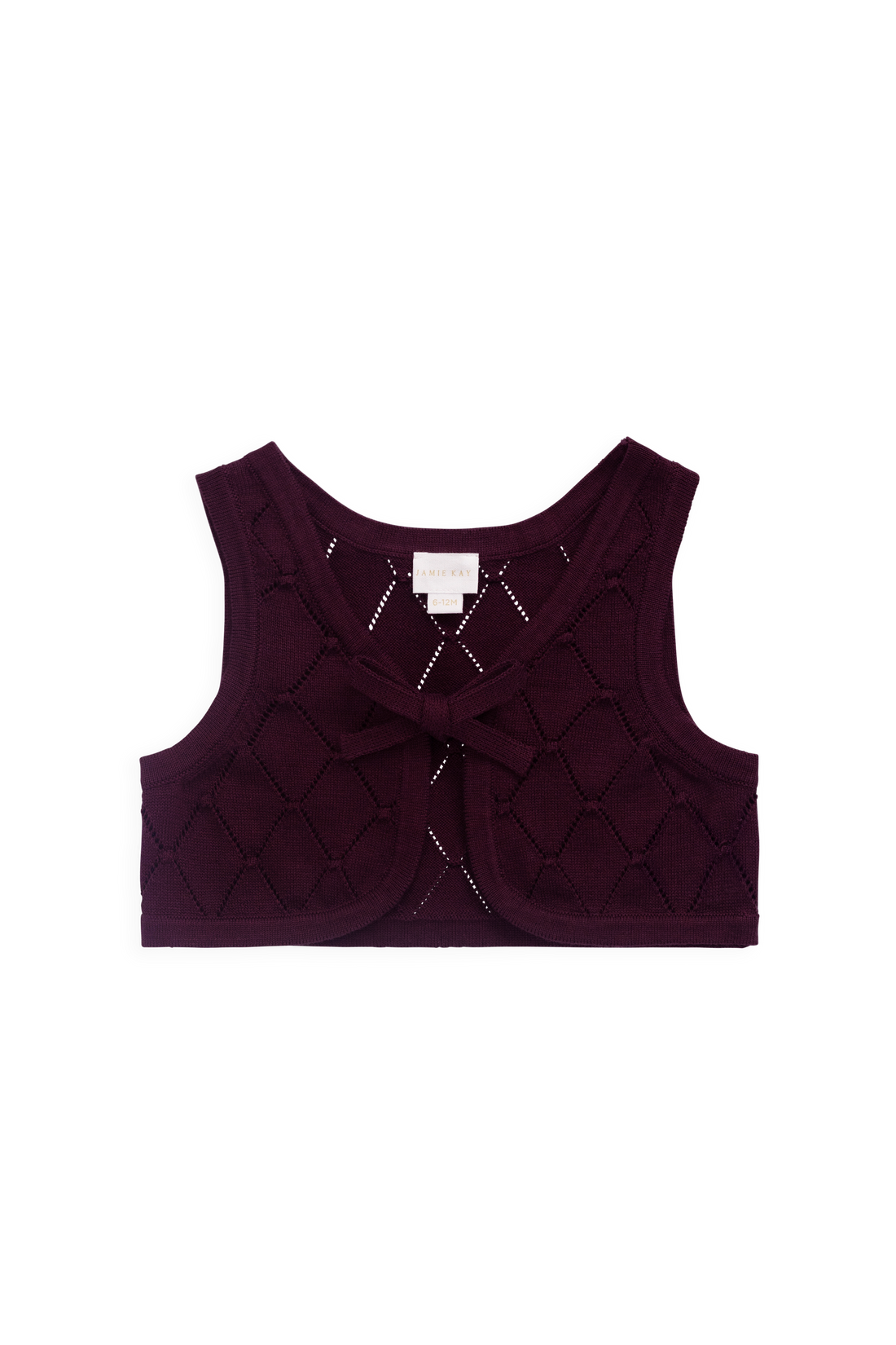 Lilah Knitted Vest - Fig Childrens Vest from Jamie Kay Australia