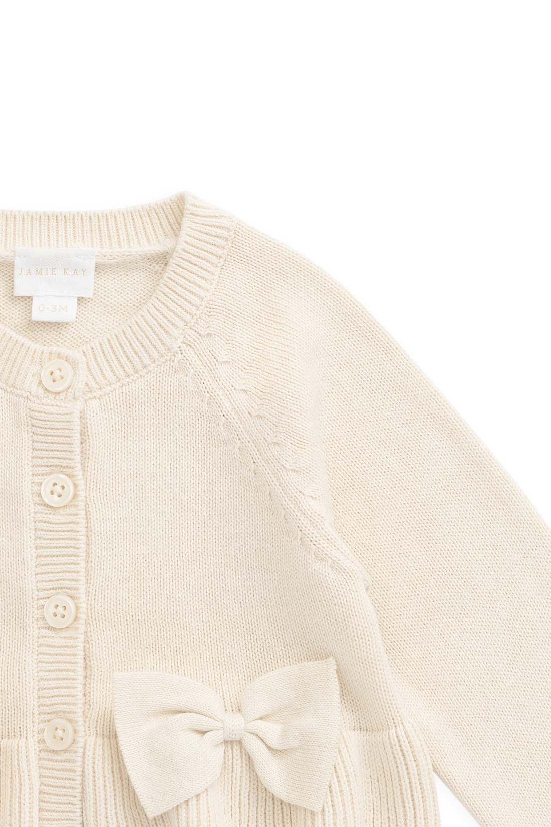 Lyla Cardigan - Vanilla Childrens Cardigan from Jamie Kay Australia