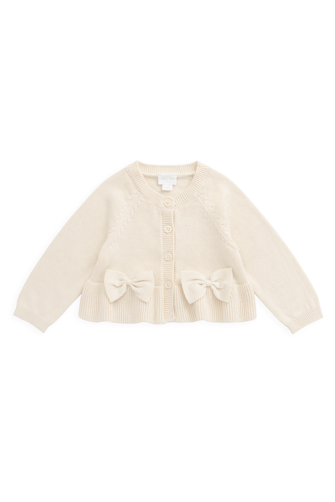 Lyla Cardigan - Vanilla Childrens Cardigan from Jamie Kay Australia