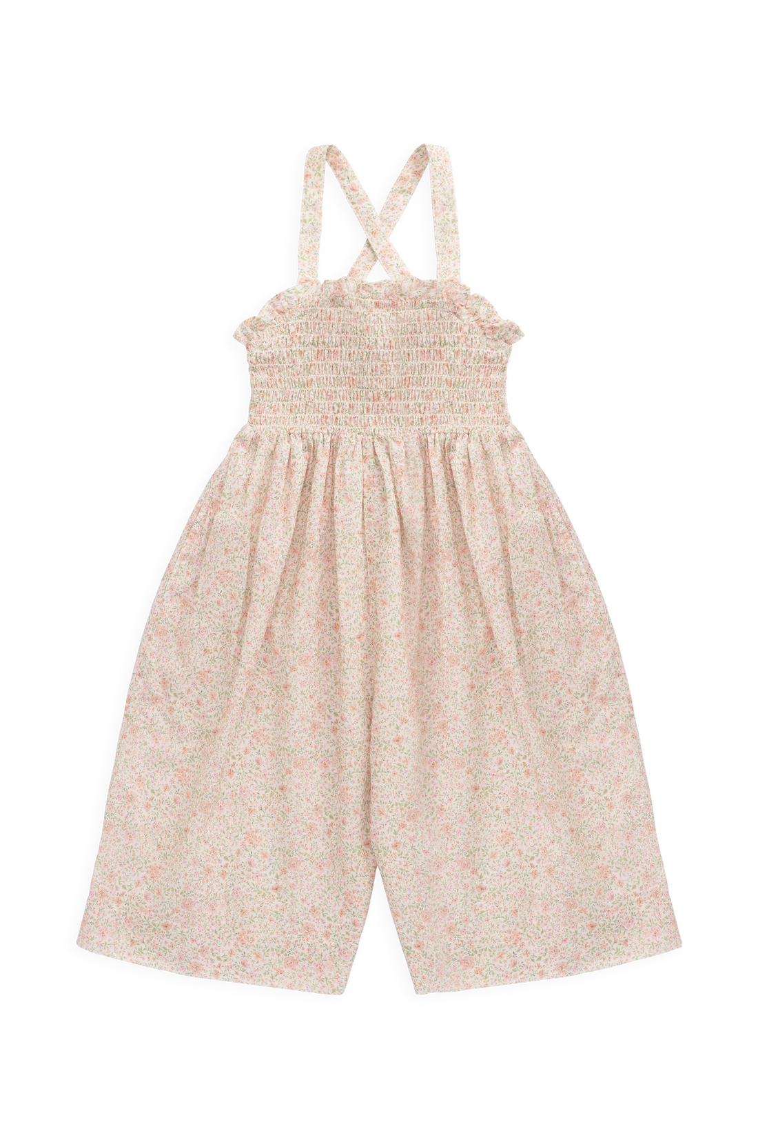Organic Cotton Arabella Jumpsuit - Flora Pink Childrens Onepiece from Jamie Kay Australia