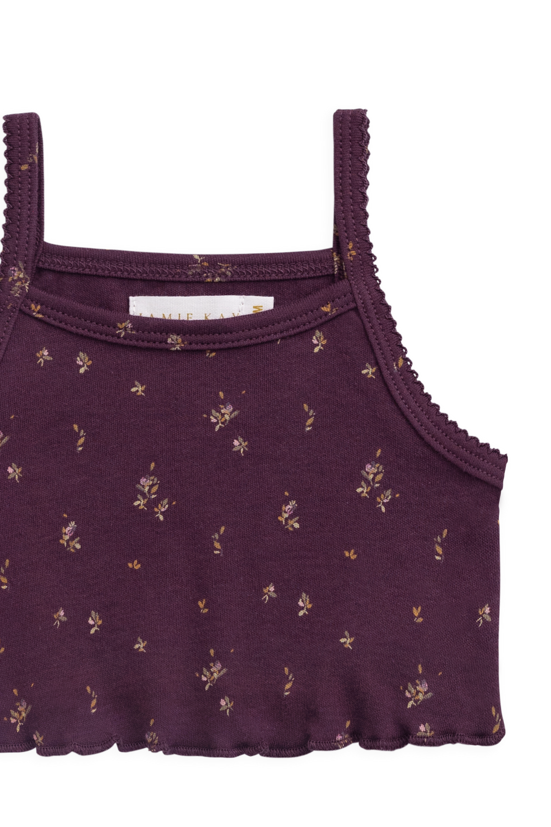 Organic Cotton Bebe Singlet - Dina Fig Childrens Singlet from Jamie Kay Australia