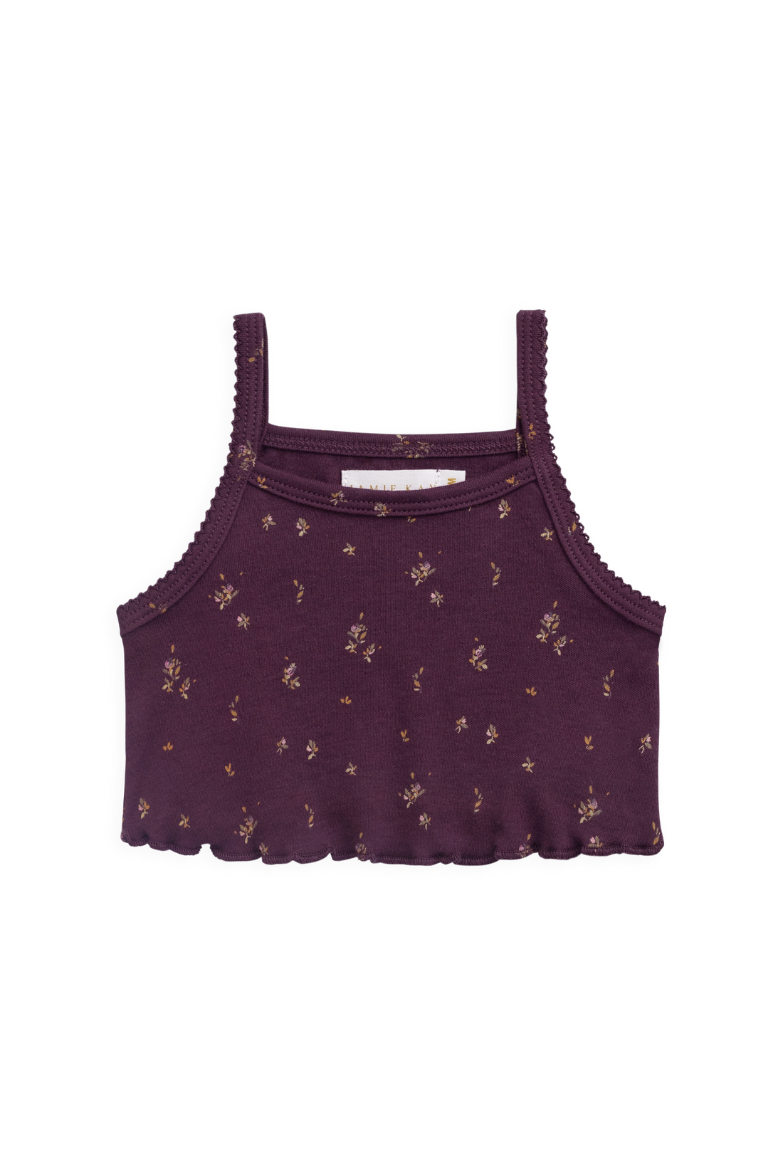 Organic Cotton Bebe Singlet - Dina Fig Childrens Singlet from Jamie Kay Australia