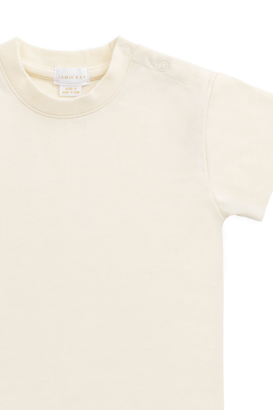 Organic Cotton Bjorn Tee - Cloud Childrens Top from Jamie Kay Australia