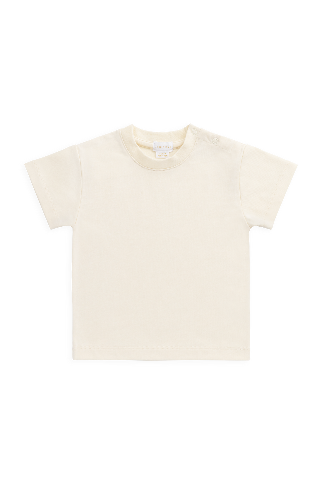 Organic Cotton Bjorn Tee - Cloud Childrens Top from Jamie Kay Australia