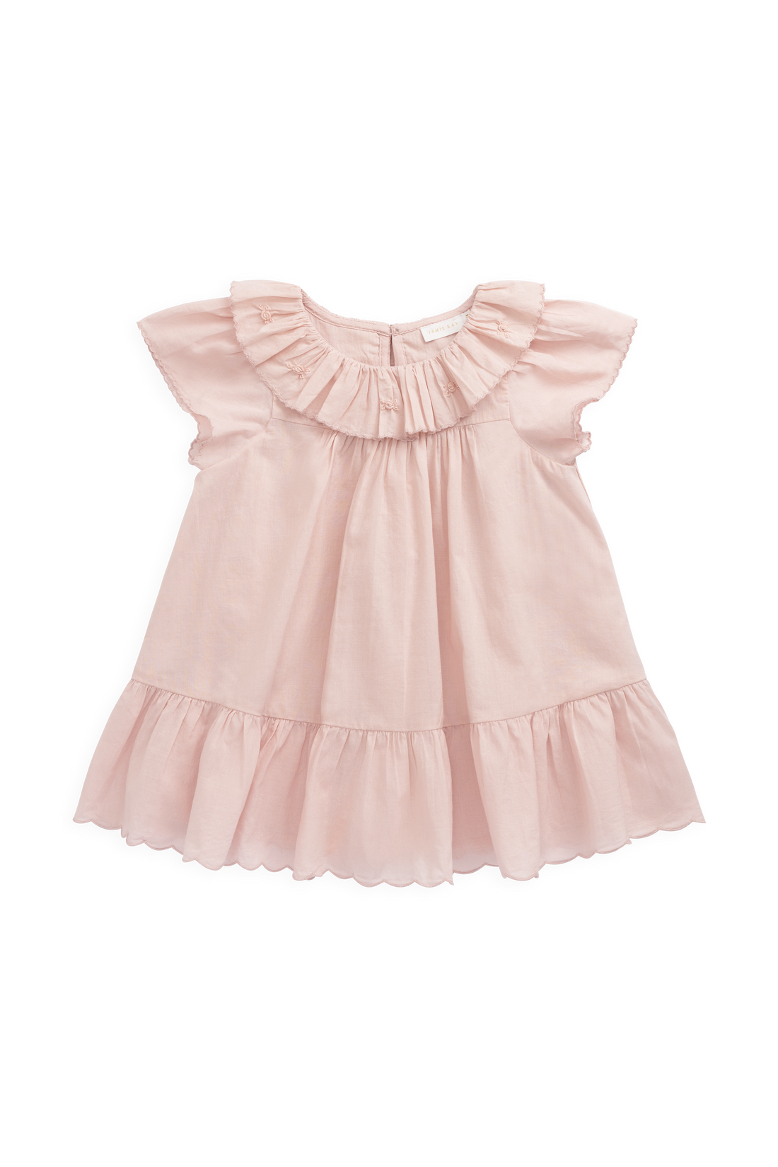 Organic Cotton Calianna Dress - Shell Pink Childrens Dress from Jamie Kay Australia