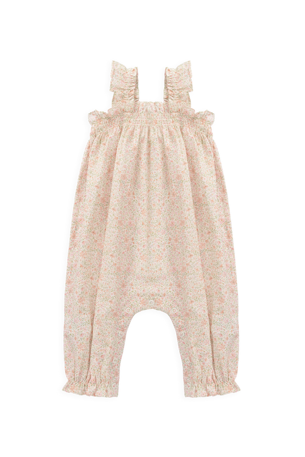 Organic Cotton Catalina Playsuit - Flora Pink Childrens Playsuit from Jamie Kay Australia