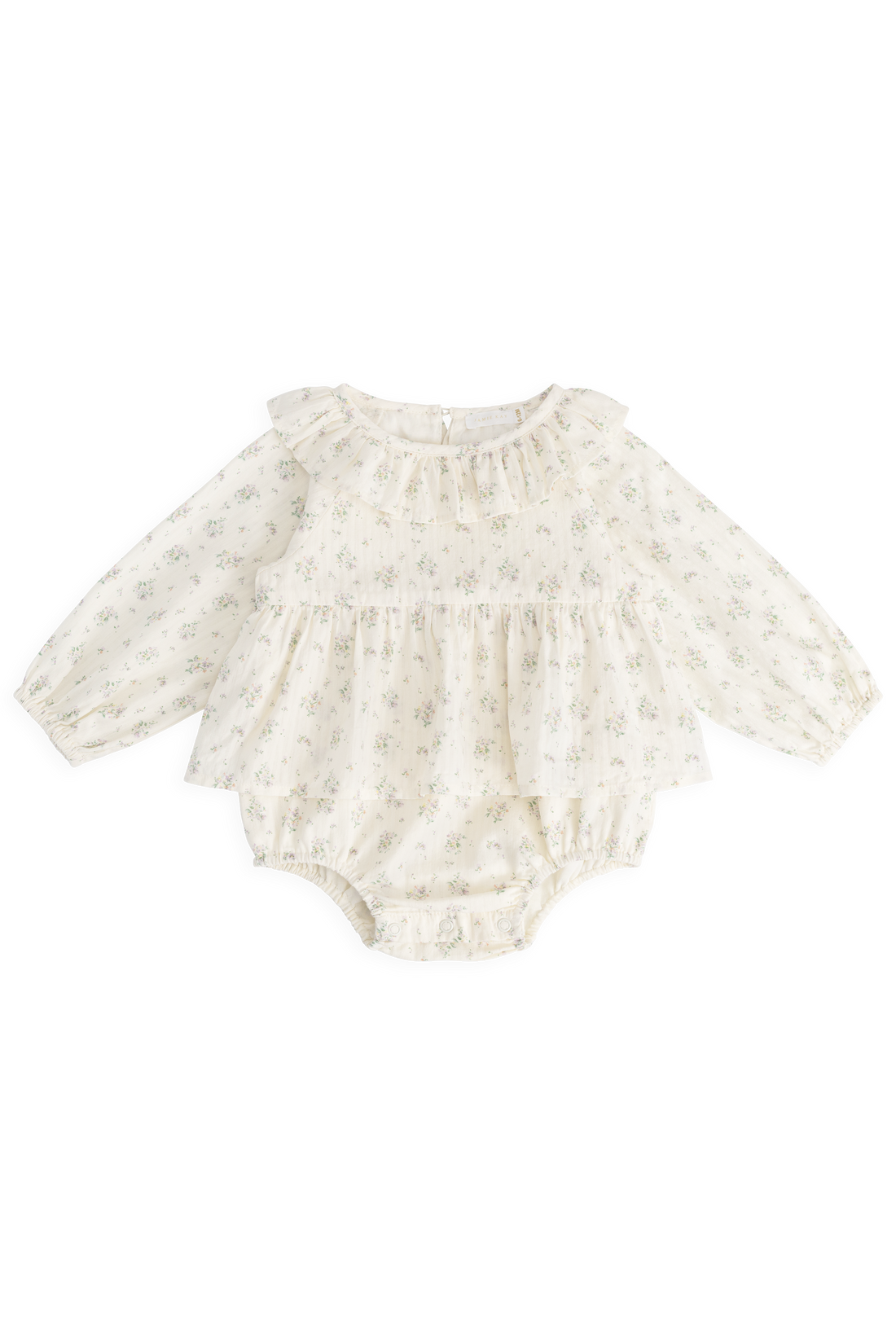 Organic Cotton Cecile Playsuit - Justine Orchid Childrens Playsuit from Jamie Kay Australia