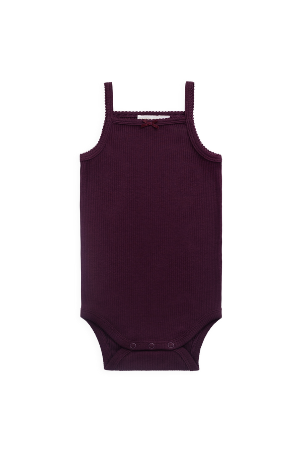 Organic Cotton Modal Laylin Singletsuit - Fig Childrens Bodysuit from Jamie Kay Australia