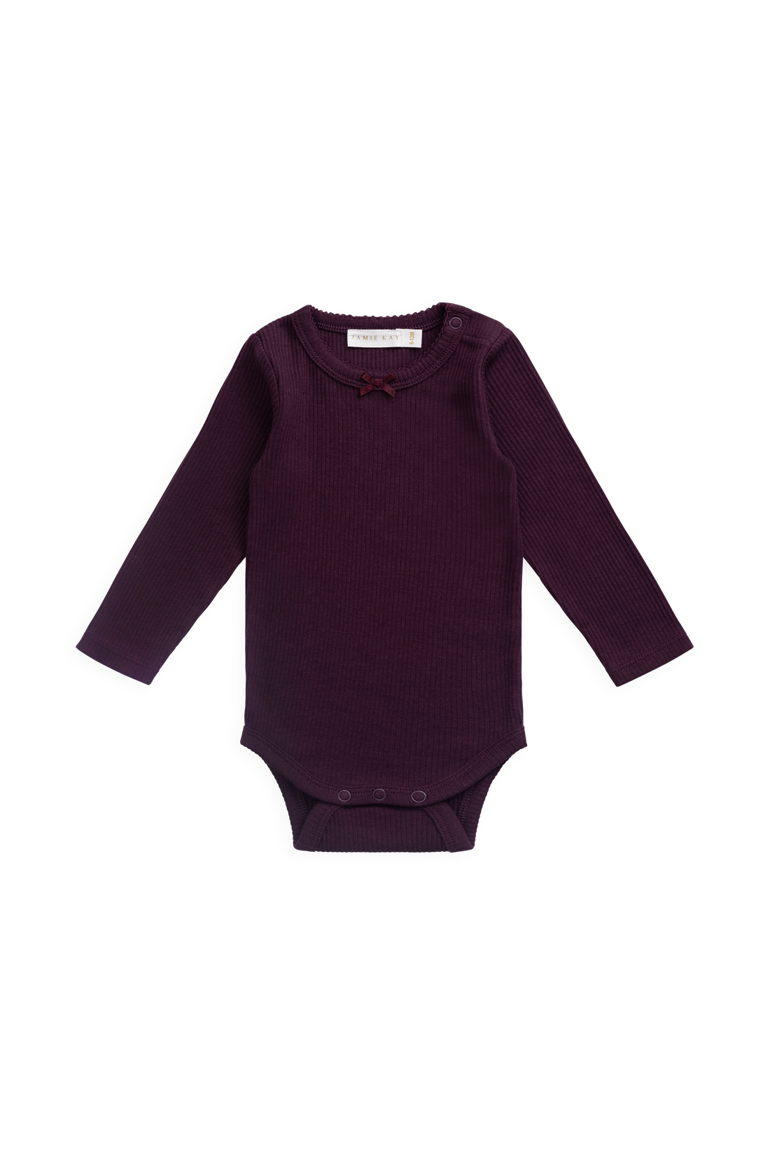 Organic Cotton Modal Maude Bodysuit - Fig Childrens Bodysuit from Jamie Kay Australia