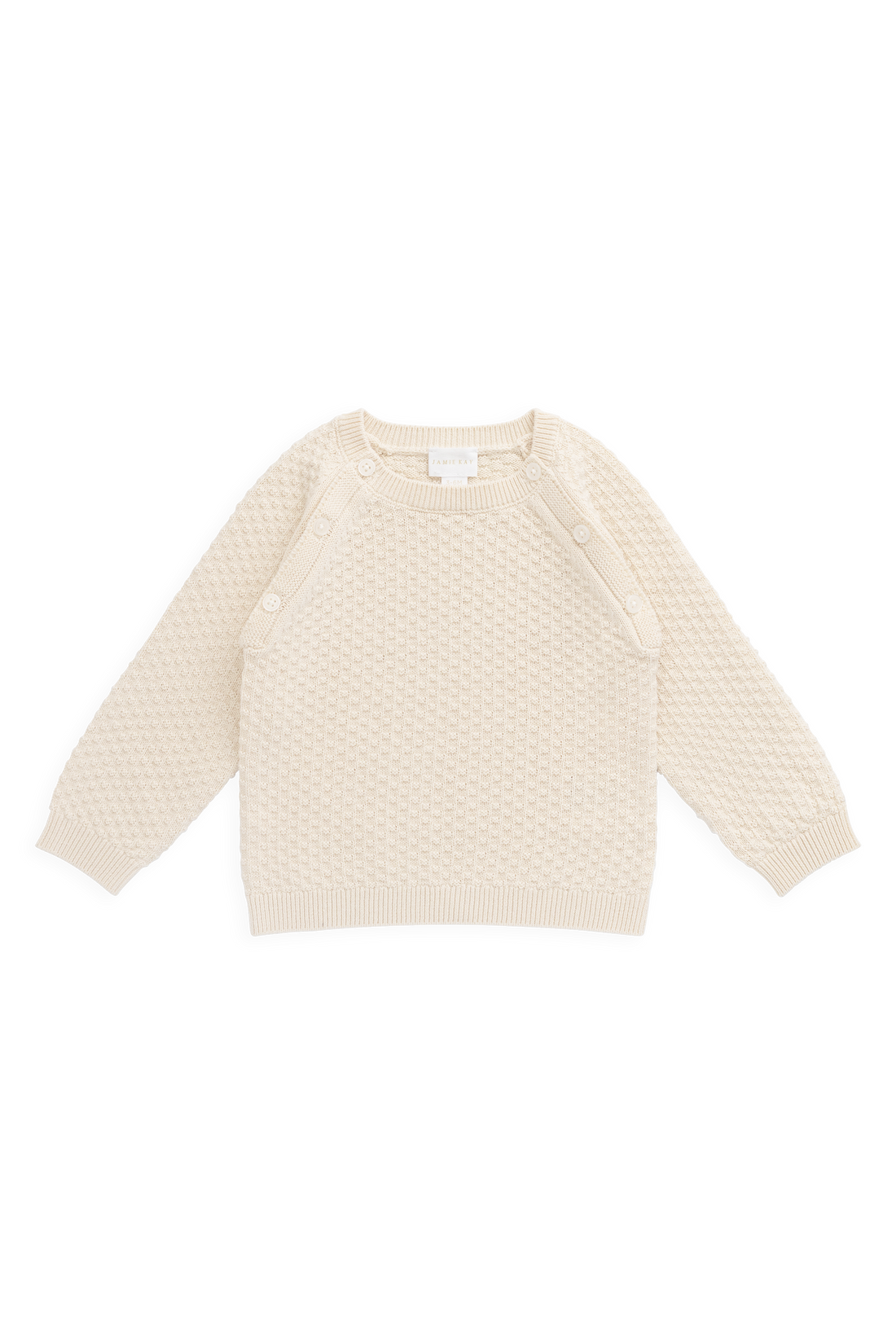 Parker Knit Jumper - Vanilla Childrens Jumper from Jamie Kay Australia