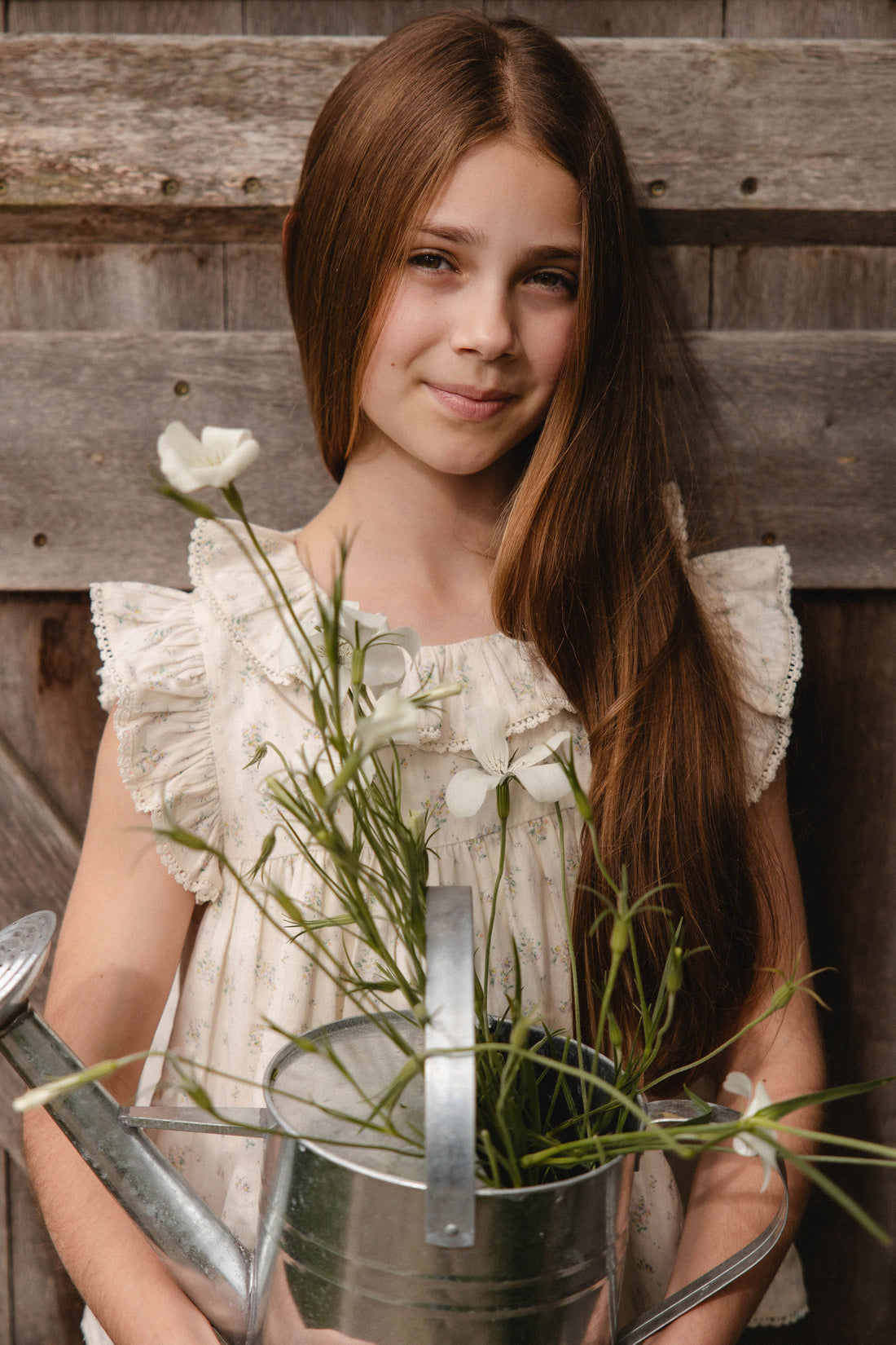 Organic Cotton Banks Blouse - Justine Orchid Childrens Top from Jamie Kay Australia