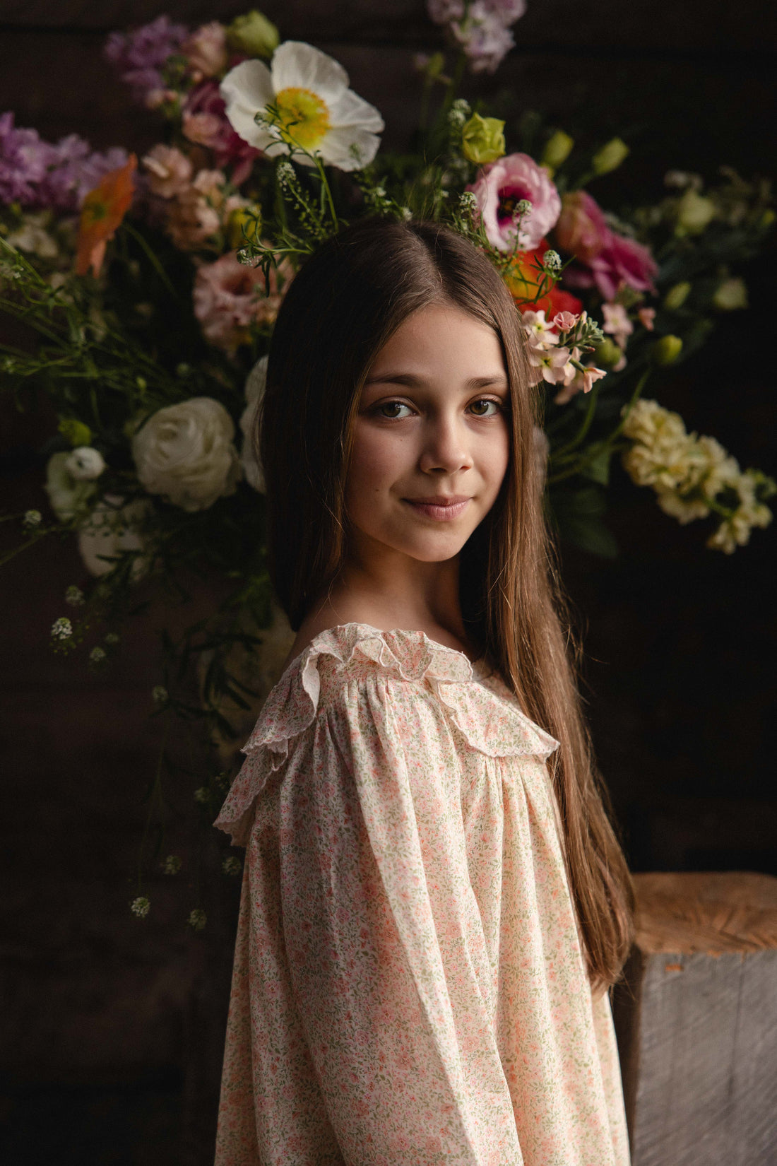 Organic Cotton Misty Dress - Flora Pink Childrens Dress from Jamie Kay Australia