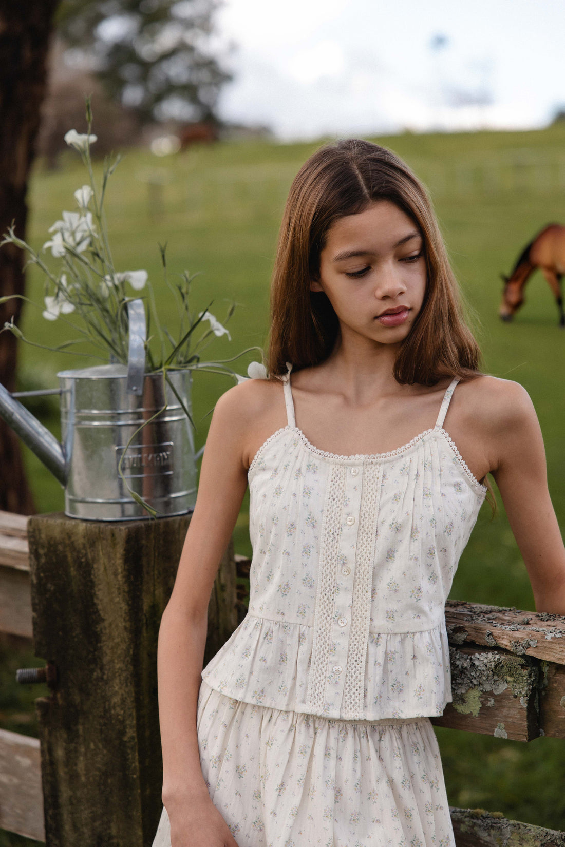 Organic Cotton Miley Top - Justine Orchid Childrens Top from Jamie Kay Australia