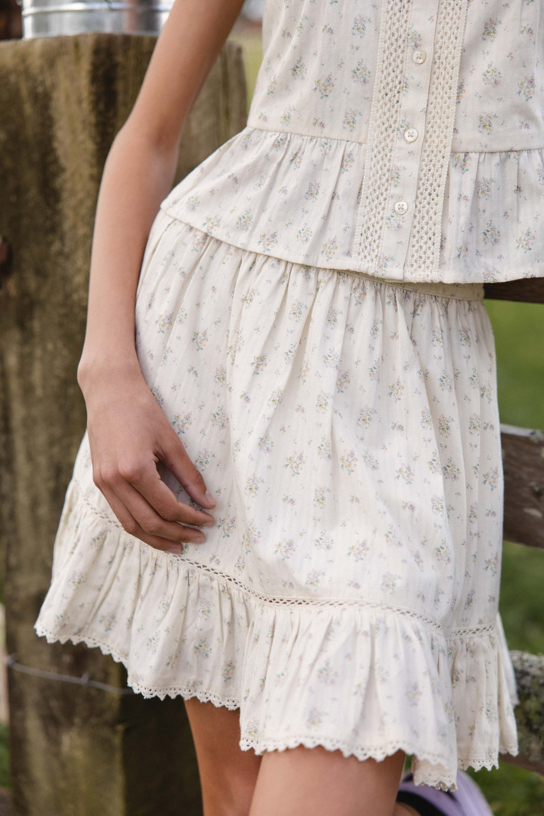 Organic Cotton Miley Skirt - Justine Orchid Childrens Skirt from Jamie Kay Australia