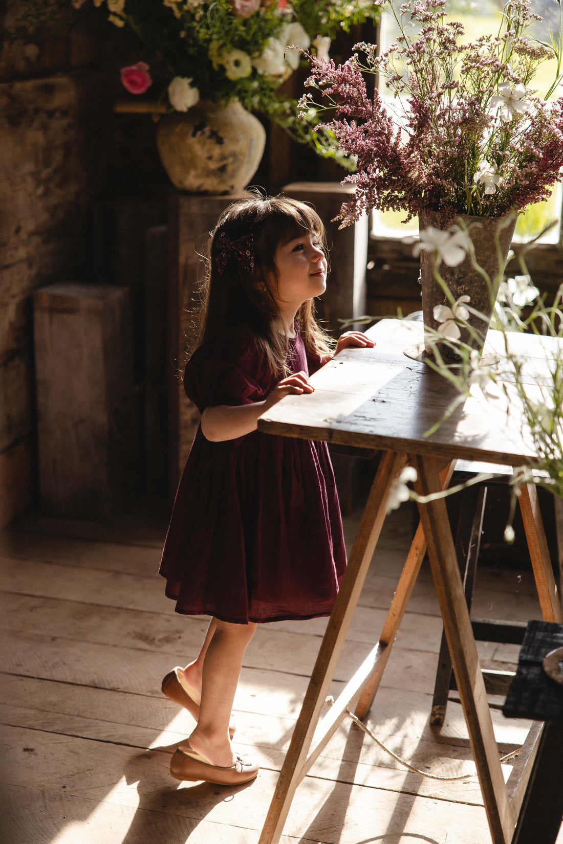 Organic Cotton Frannie Dress - Fig Childrens Dress from Jamie Kay Australia