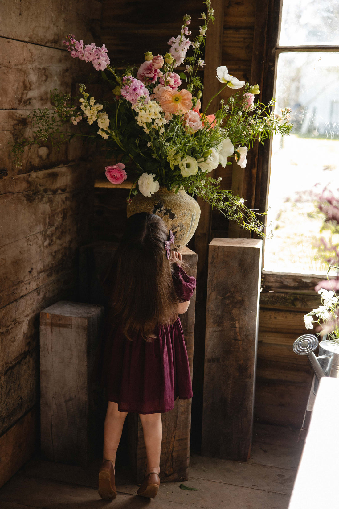 Organic Cotton Frannie Dress - Fig Childrens Dress from Jamie Kay Australia