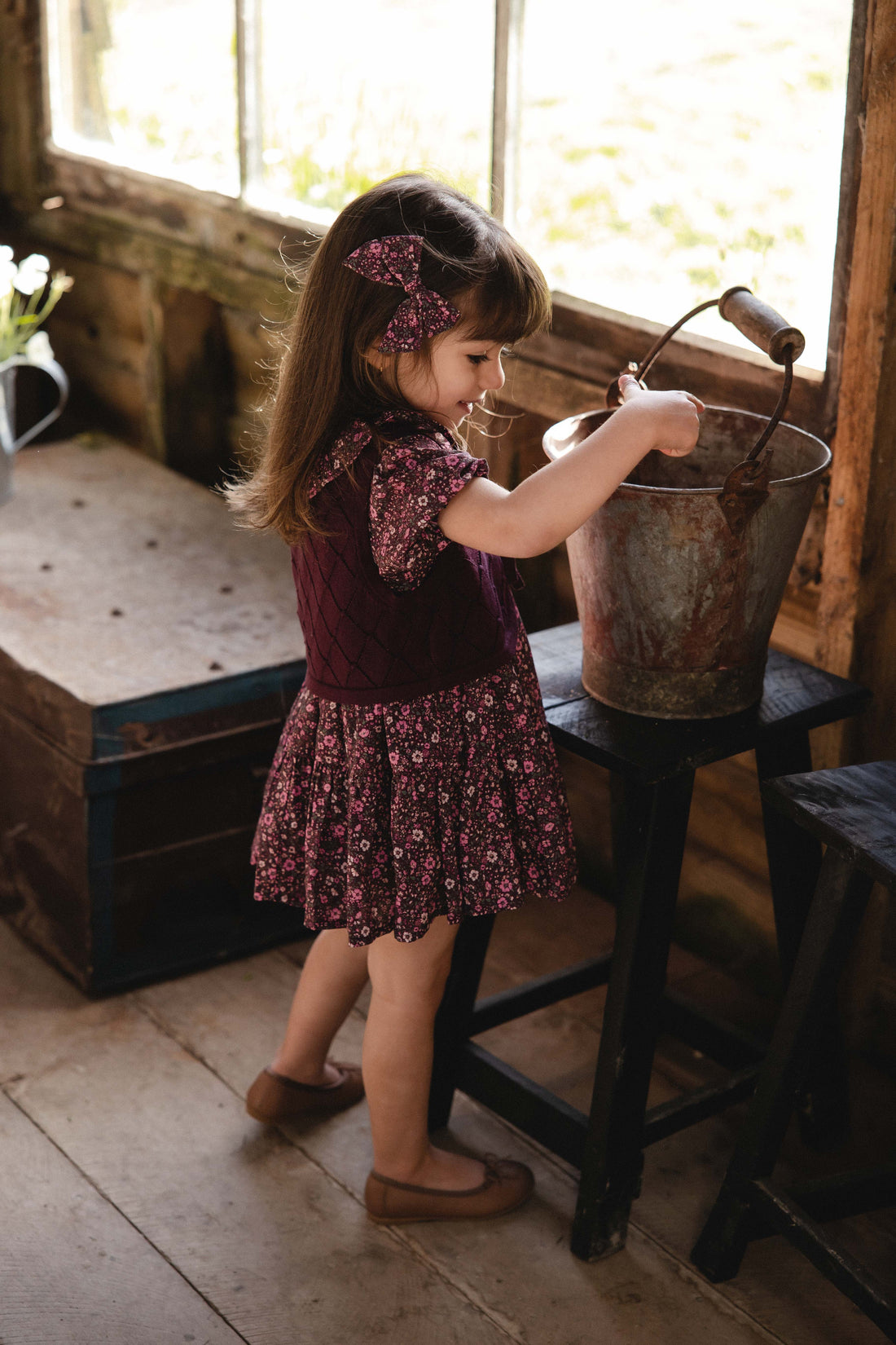 Lilah Knitted Vest - Fig Childrens Vest from Jamie Kay Australia