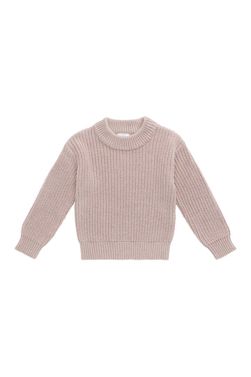 Morgan Jumper - Soft Misty Rose Marle Childrens Jumper from Jamie Kay Australia