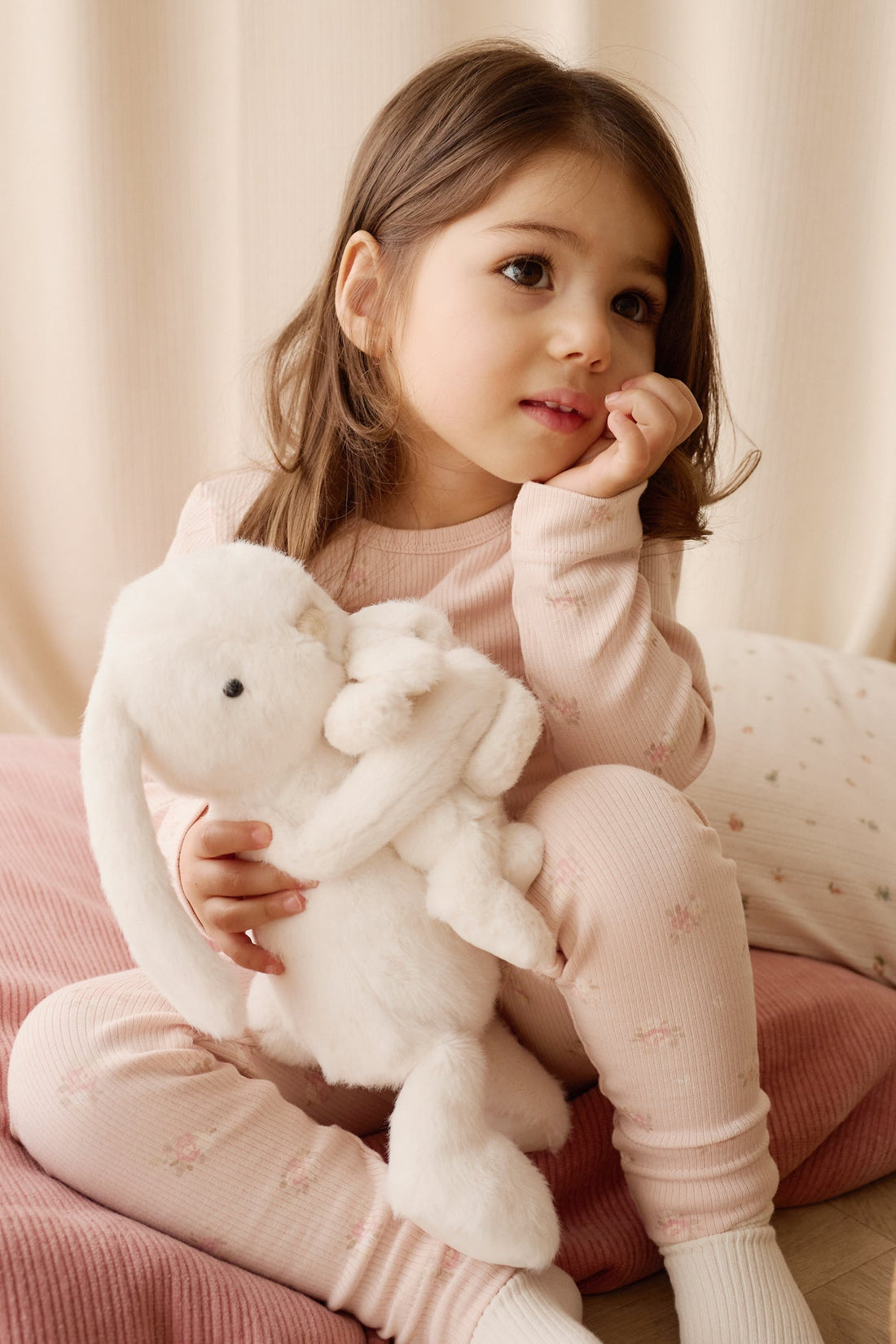 Snuggle Bunnies - Plush Frankie the Hugging Bunny - Marshmallow Childrens Toy from Jamie Kay Australia
