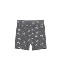 Organic Cotton Everyday Bike Short - Lulu Bloom Lava Childrens Short from Jamie Kay Australia