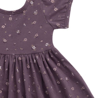 Organic Cotton Meadow Dress - Goldie Huckleberry Large Childrens Dress from Jamie Kay Australia