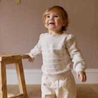 Cherry Love Jumper - Cherry Love Jacquard Egret Childrens Dress from Jamie Kay Australia