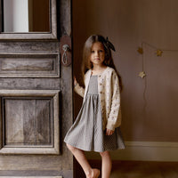 Organic Cotton Tallulah Dress - Mini Gingham Bistre Childrens Dress from Jamie Kay Australia