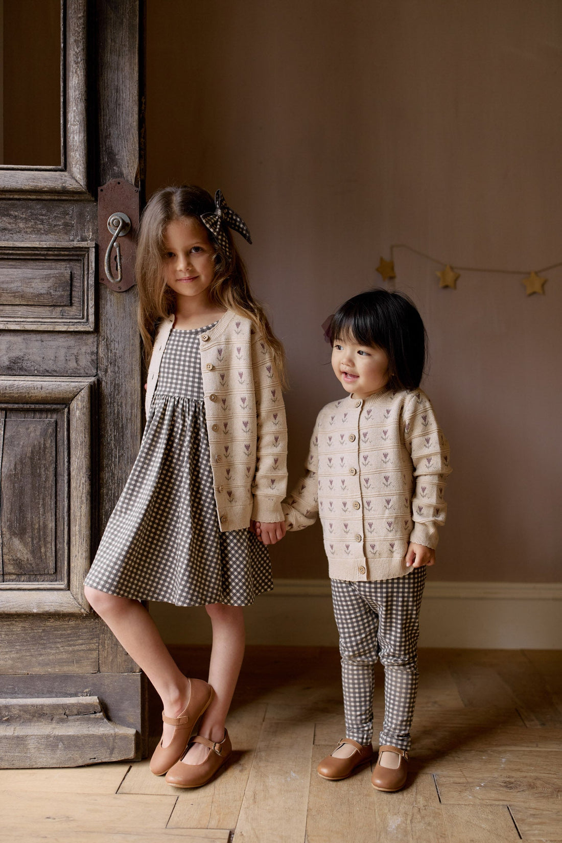 Penny Knitted Cardigan - Penny Flower Jacquard Childrens Cardigan from Jamie Kay Australia