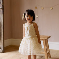 Organic Cotton Casey Top - Emilia Egret Childrens Singlet from Jamie Kay Australia