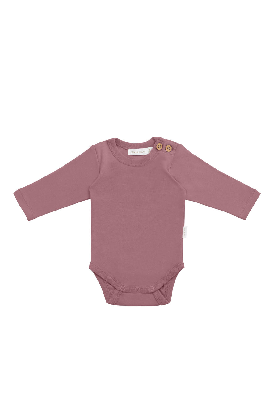 Organic Cotton Marlo Long Sleeve Bodysuit - Lillium Childrens Bodysuit from Jamie Kay Australia