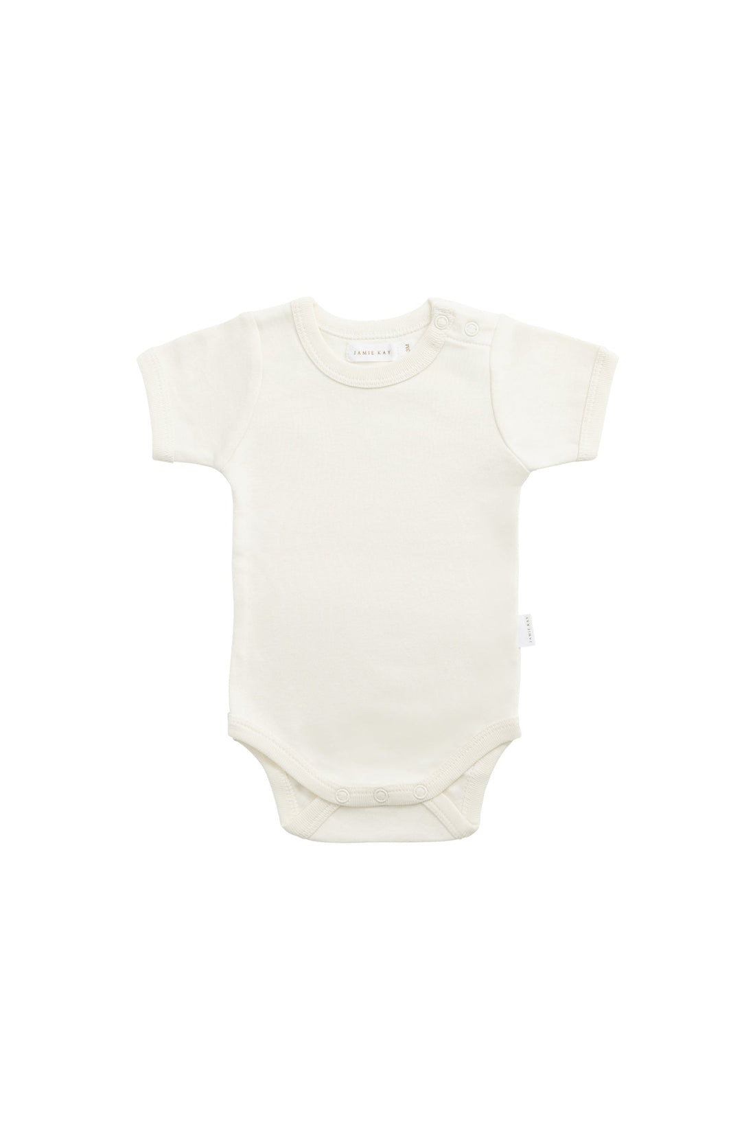 Organic Cotton Olsen Tee Bodysuit - Milk Childrens Bodysuit from Jamie Kay Australia