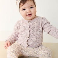 Mila Cardigan - Hushed Violet Childrens Cardigan from Jamie Kay Australia