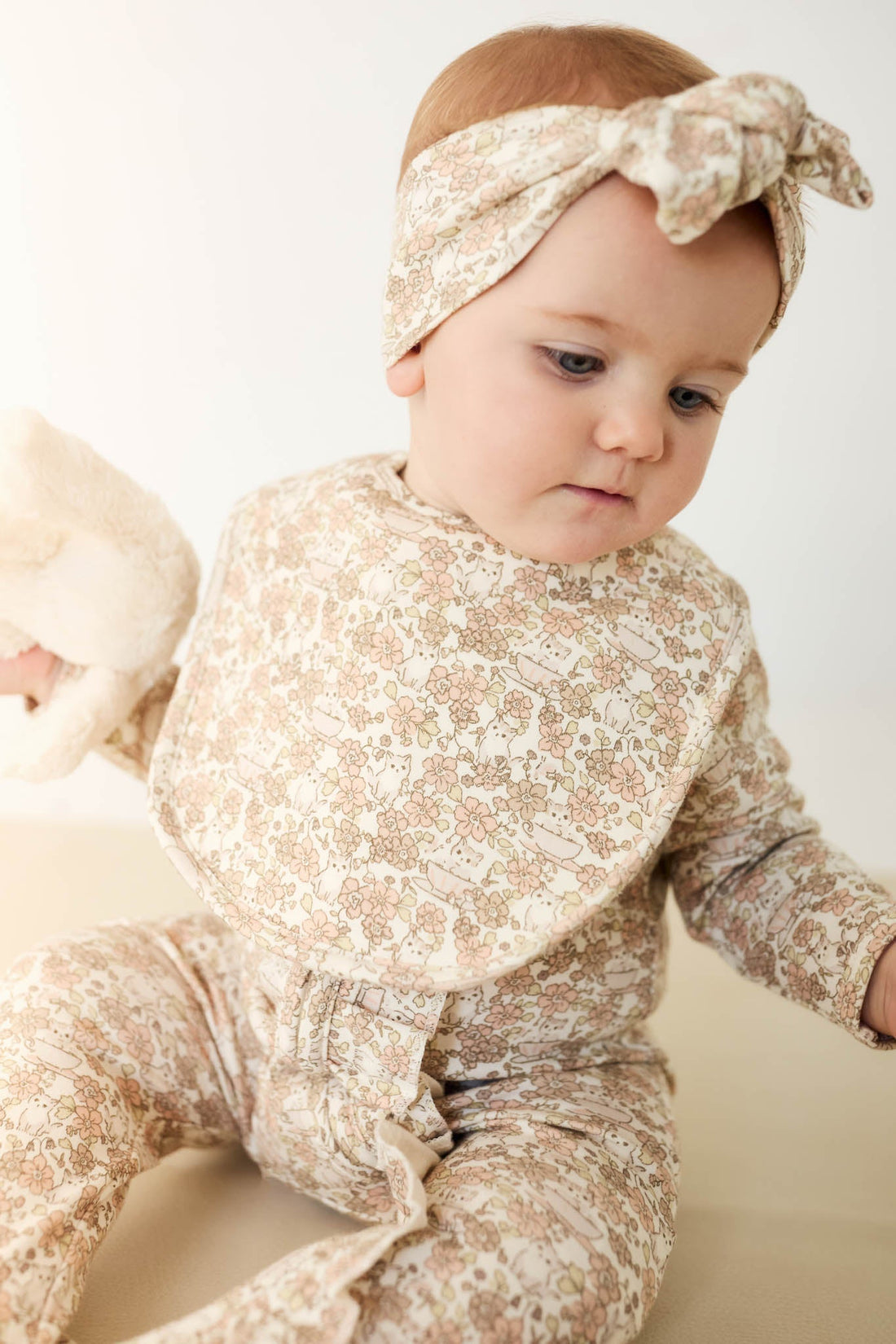 Organic Cotton Bib - Kitty Chloe Childrens Bib from Jamie Kay Australia