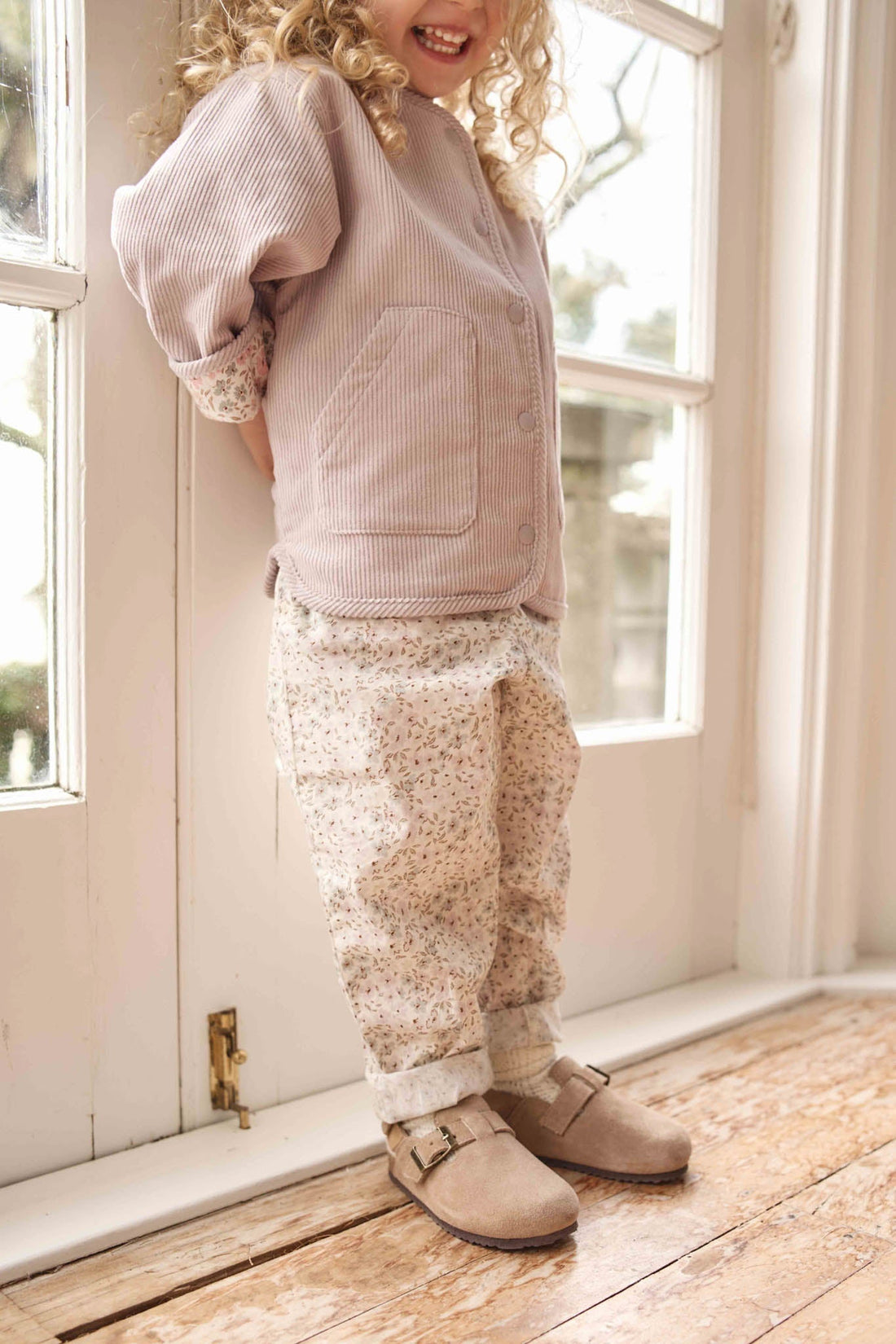 Organic Cotton Elodie Pant - Fifi Violet Childrens Pant from Jamie Kay Australia