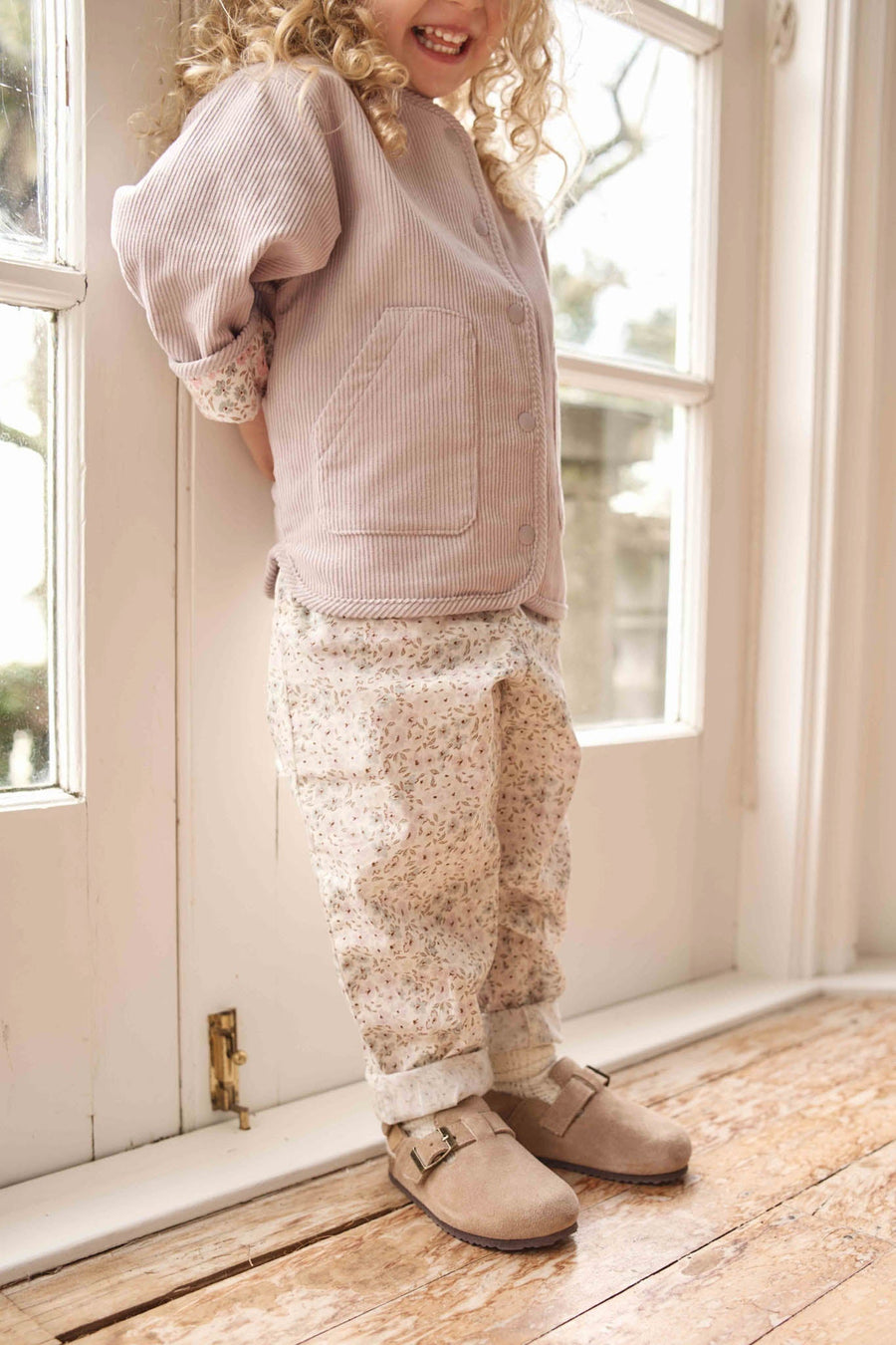 Organic Cotton Elodie Pant - Fifi Violet Childrens Pant from Jamie Kay Australia
