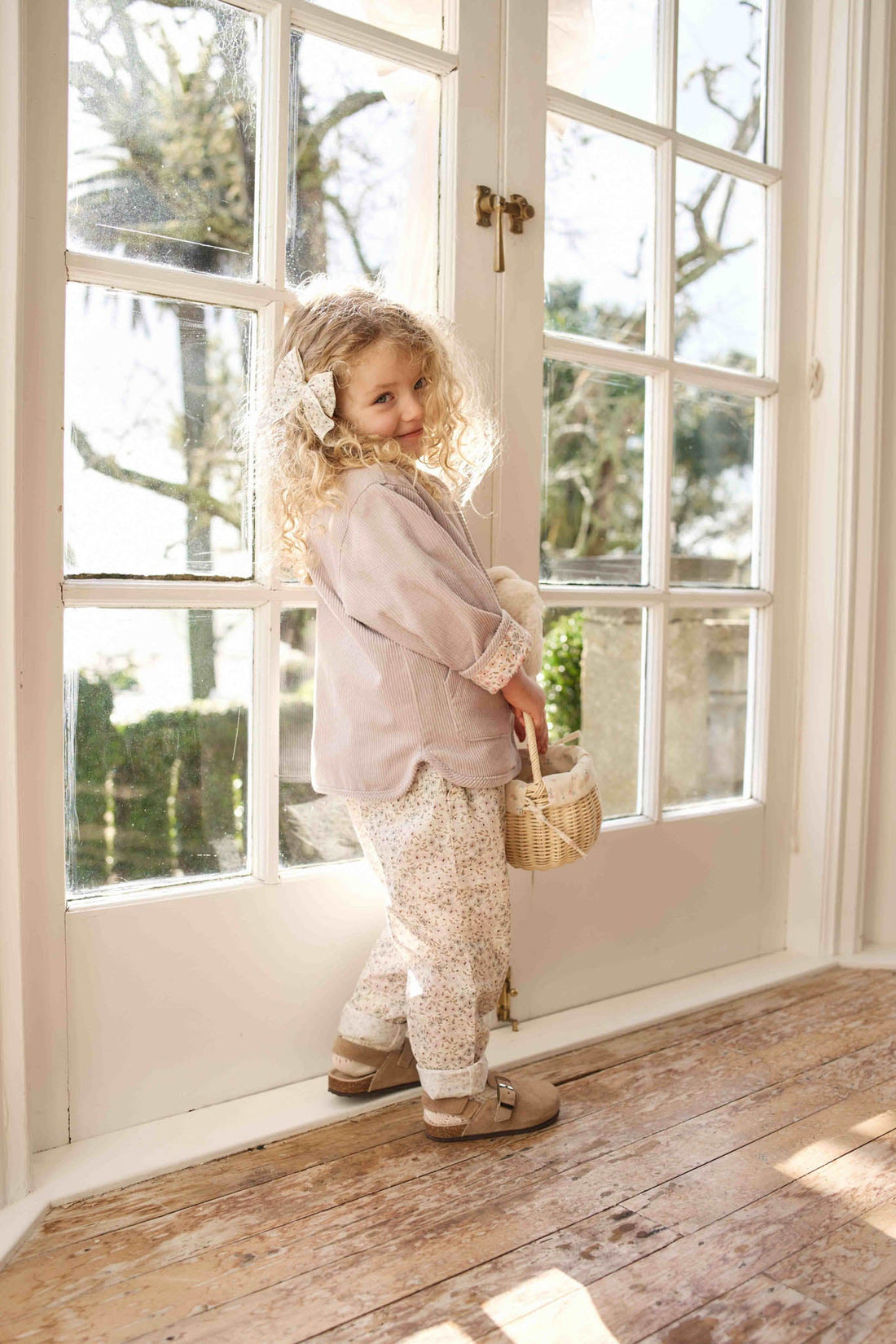 Organic Cotton Elodie Pant - Fifi Violet Childrens Pant from Jamie Kay Australia