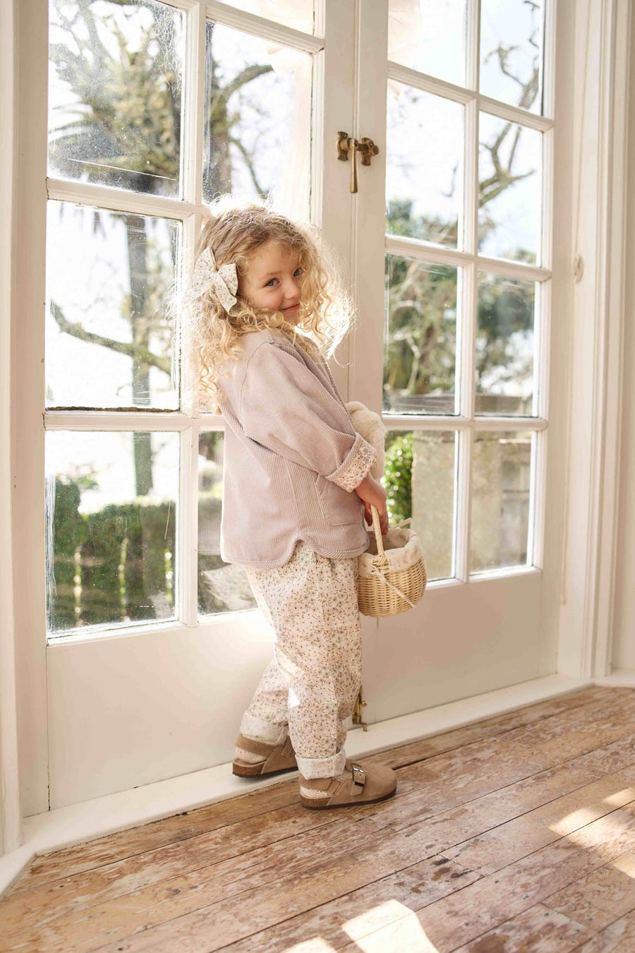 Organic Cotton Elodie Pant - Fifi Violet Childrens Pant from Jamie Kay Australia