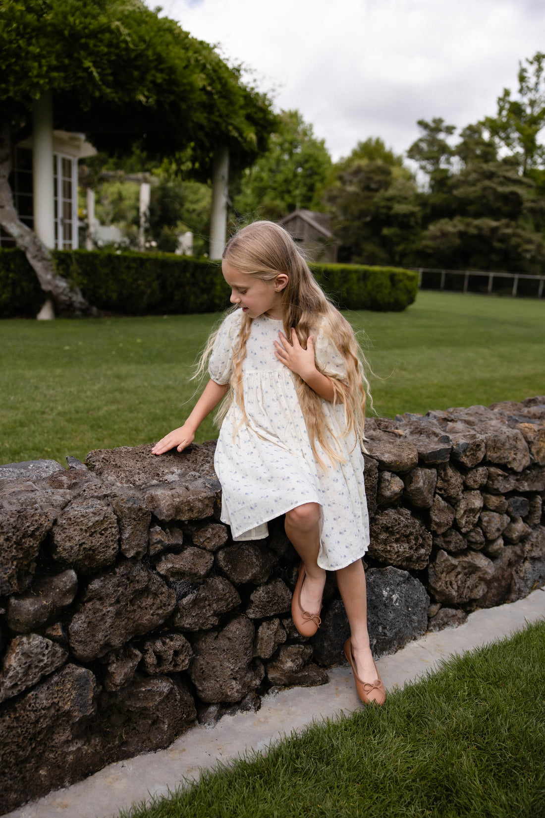 Zuri Ballet Flat - Camel Childrens Footwear from Jamie Kay Australia