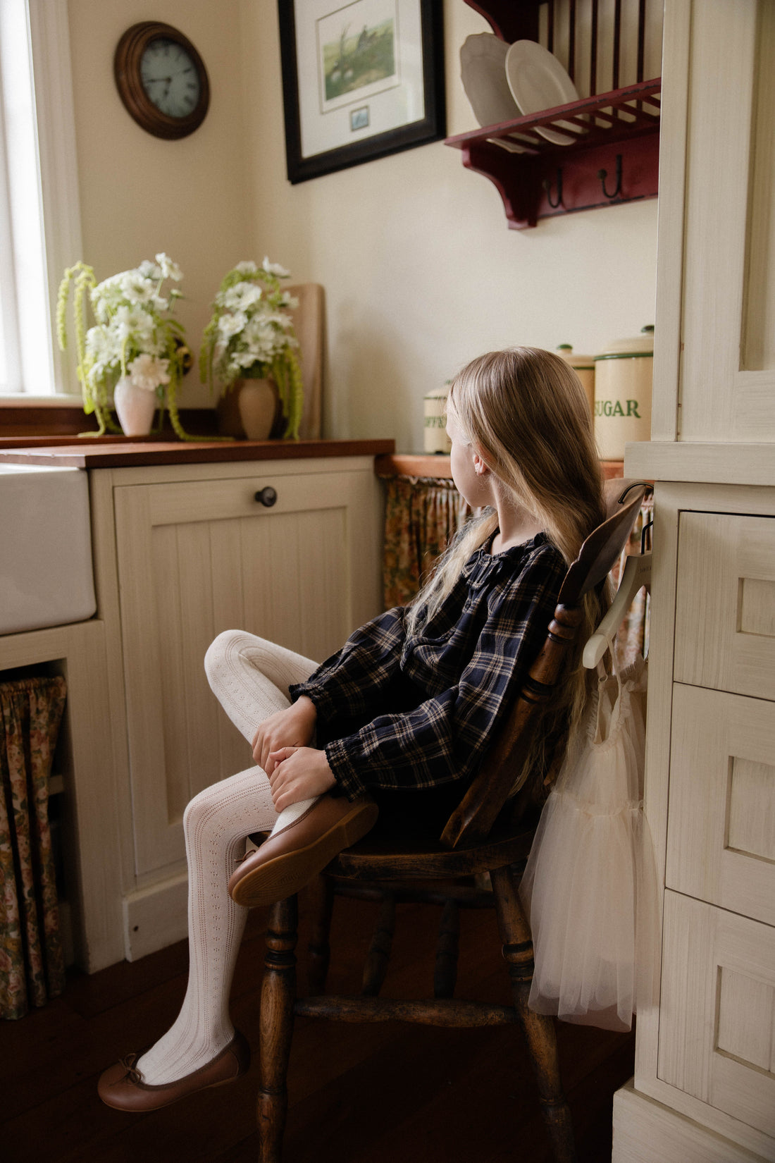 Organic Cotton Cecile Top - Woodland Check Childrens Top from Jamie Kay Australia