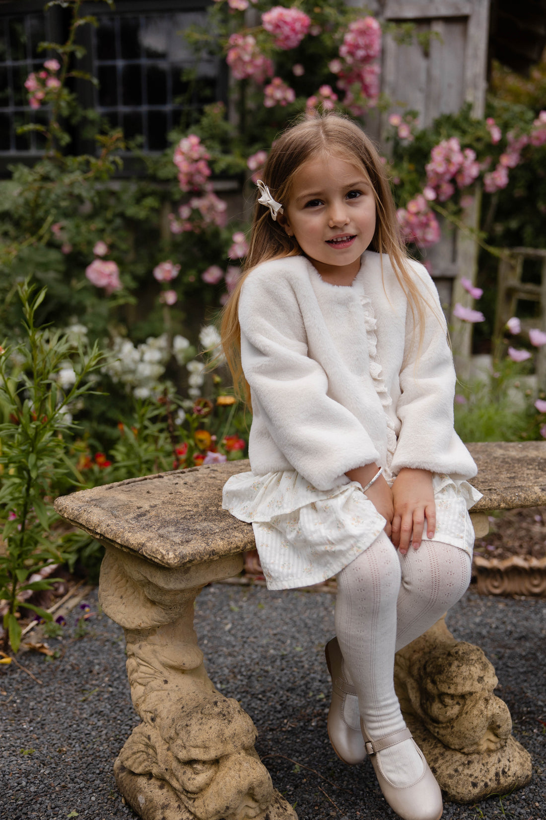 Bowie Jacket-Vanilla Childrens Footwear from Jamie Kay Australia