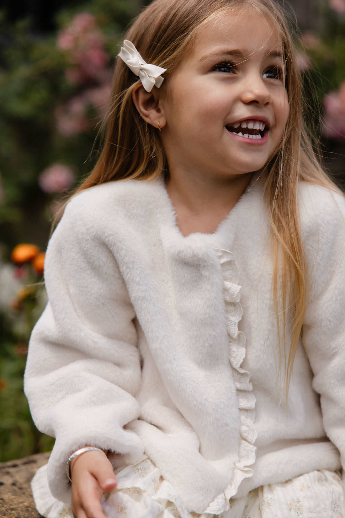 Bowie Jacket-Vanilla Childrens Footwear from Jamie Kay Australia