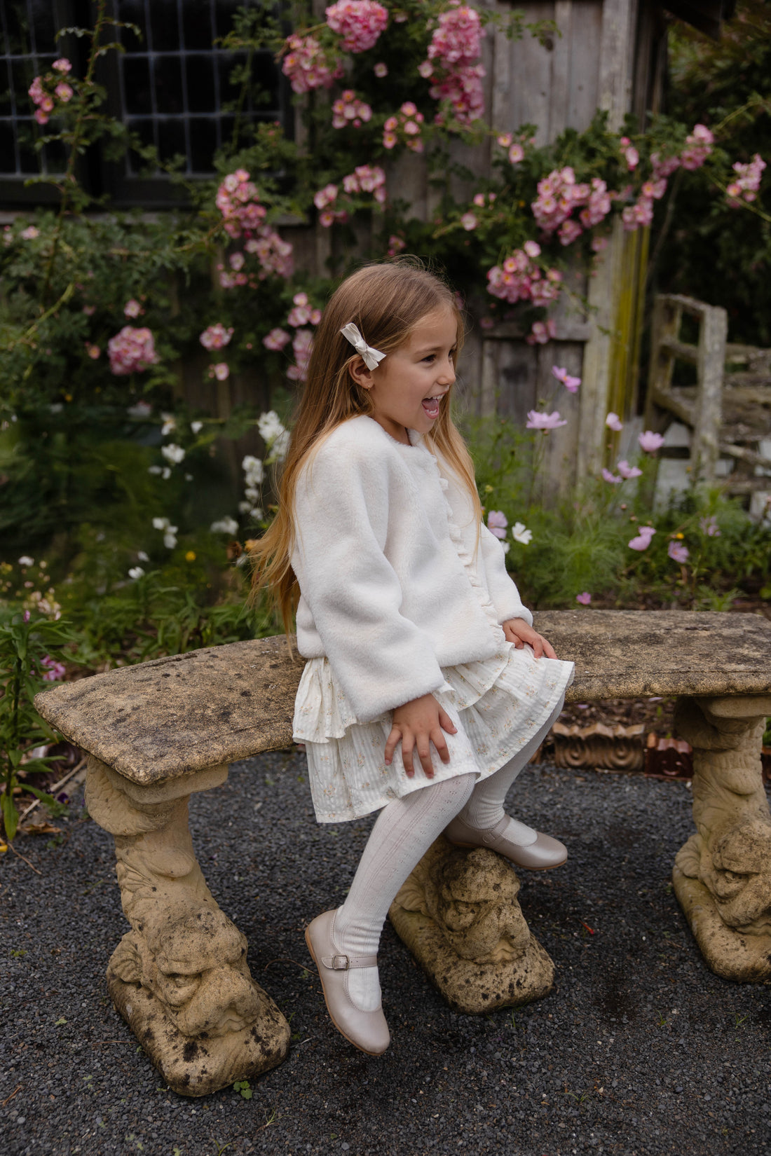 Bowie Jacket-Vanilla Childrens Footwear from Jamie Kay Australia
