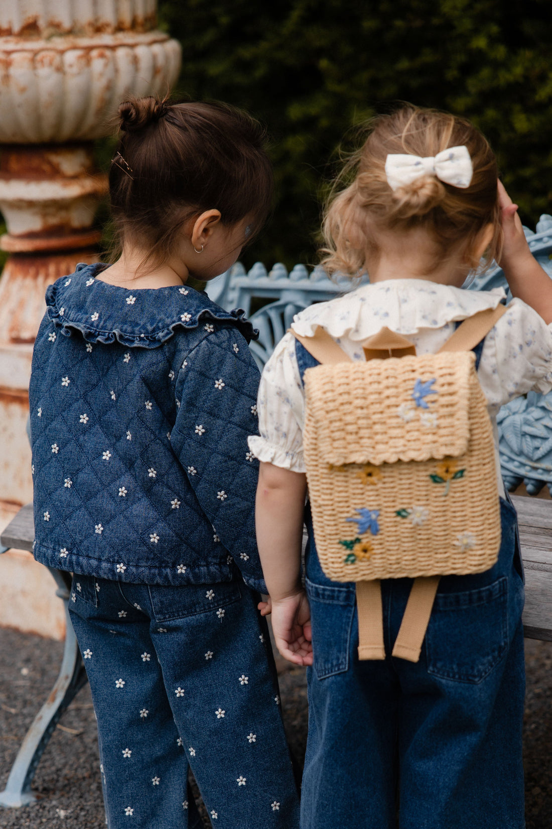 Amandine Jacket - Josie Floral Denim Childrens Jacket from Jamie Kay Australia
