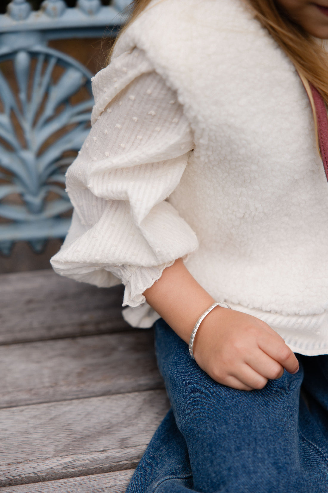 Organic Cotton Cecile Top-Parchment Childrens Top from Jamie Kay Australia