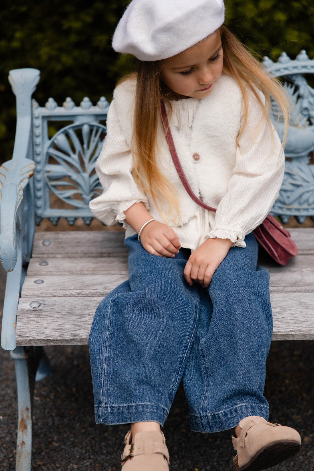 Petal Vest - Natural Childrens Vest from Jamie Kay Australia